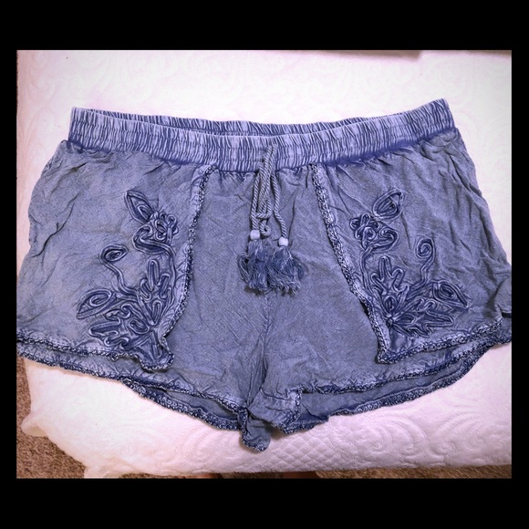 Earthbound Denim-look Shorts - Picture 1 of 3